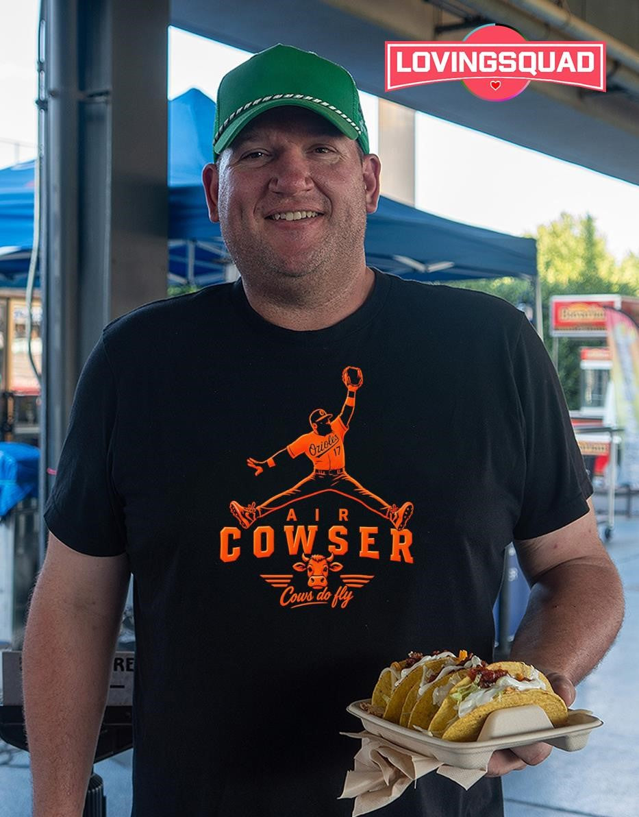 Air Cowser Baltimore Orioles 17 Cows Do Fly shirt
