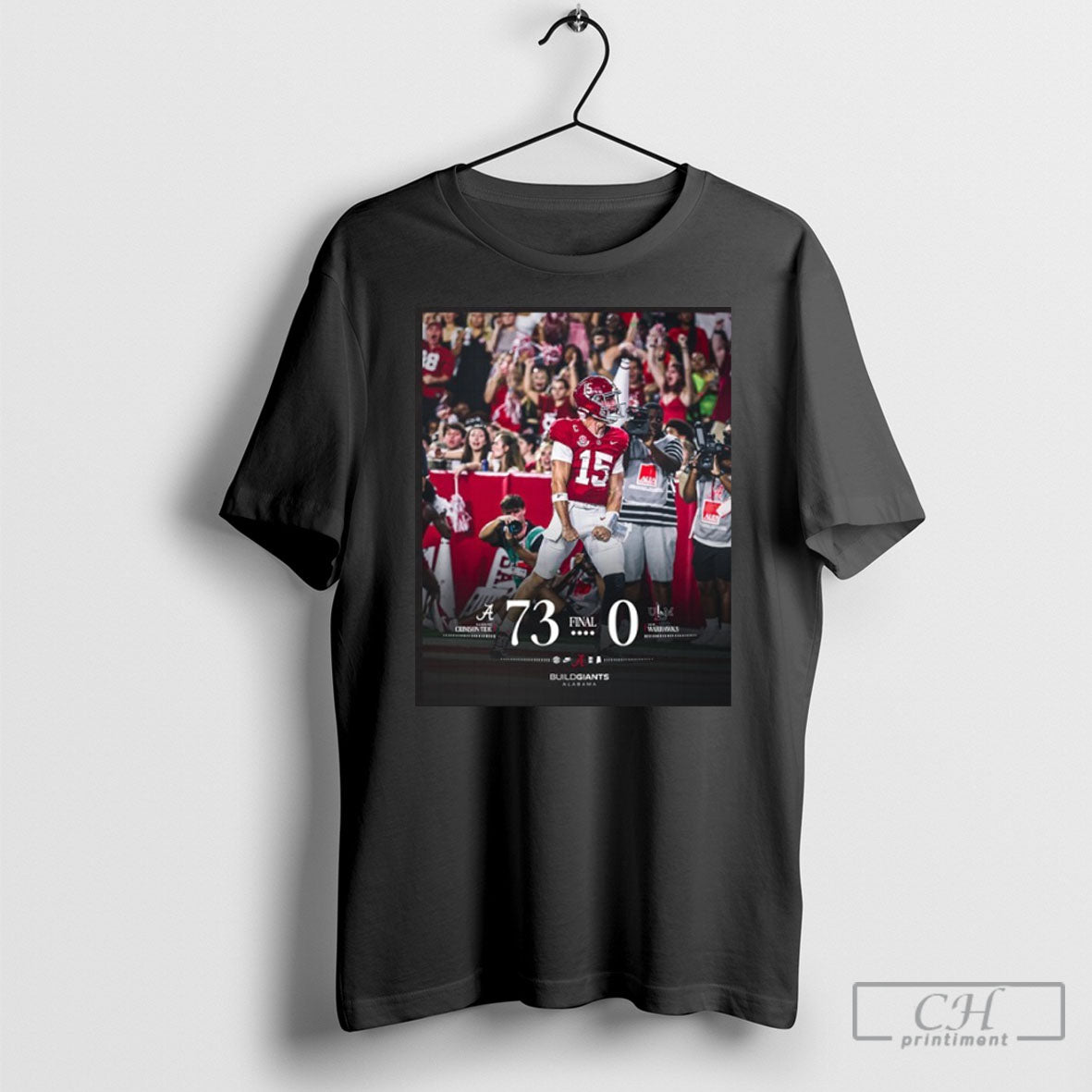 Alabama Crimson Tide Win 73 0 Ulm Warhawks Poster T-Shirts, Hoodie, Sweatshirt | InkRitualCo.com