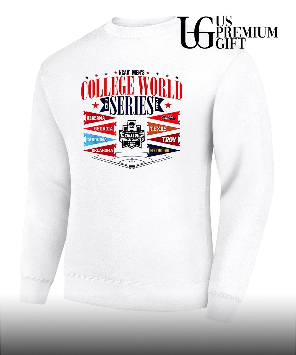 Alabama Georgia Carolina Oklahoma Ole Miss Texas Troy West Virginia NCAA Men’s College World Series 2026 shirt