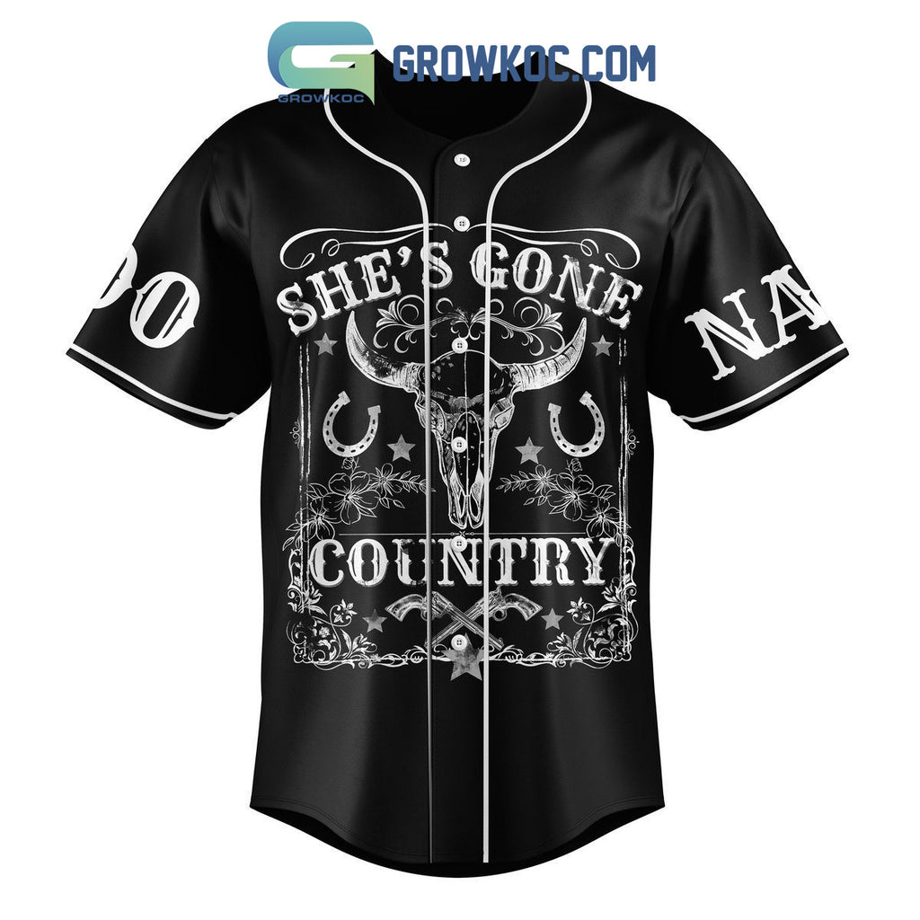 Alan Jackson She’s Gone Country Hotter Than A Hoochie Coochie Personalized Baseball Jersey