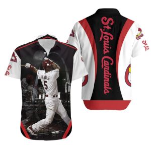 Albert Pujols Legend Of St Louis Cardinals Busch Stadium Hawaiian Shirt, Cardinals Hawaiian Shirt