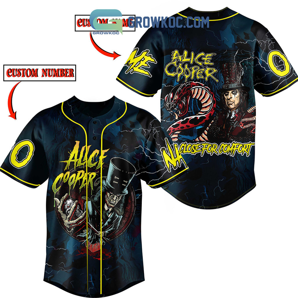 Alice Cooper Comfort Fan Personalized Baseball Jersey