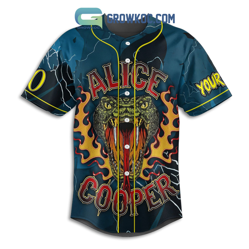 Alice Cooper Welcome To My Breakdown Personalized Baseball Jersey