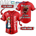 Alice In Chains Wish You A Grunge Christmas Winter Holiday Custom Name Number Personalized Baseball Jersey