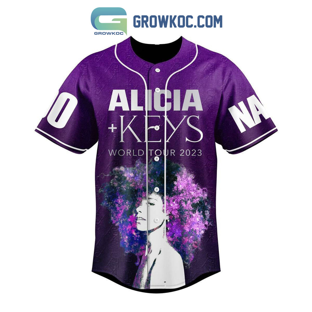 Alicia Keys World Tour 2023 Personalized Baseball Jersey