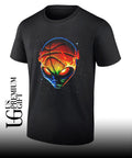 Alien Space Flame print Basketball shirt