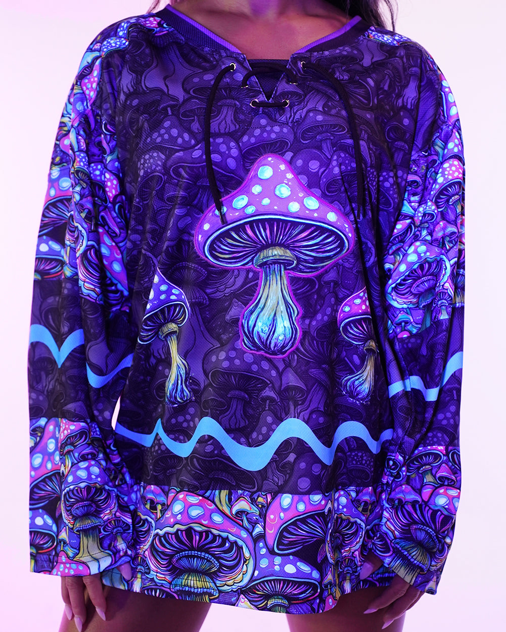 All These Shroomies UV Reactive Hockey Jersey