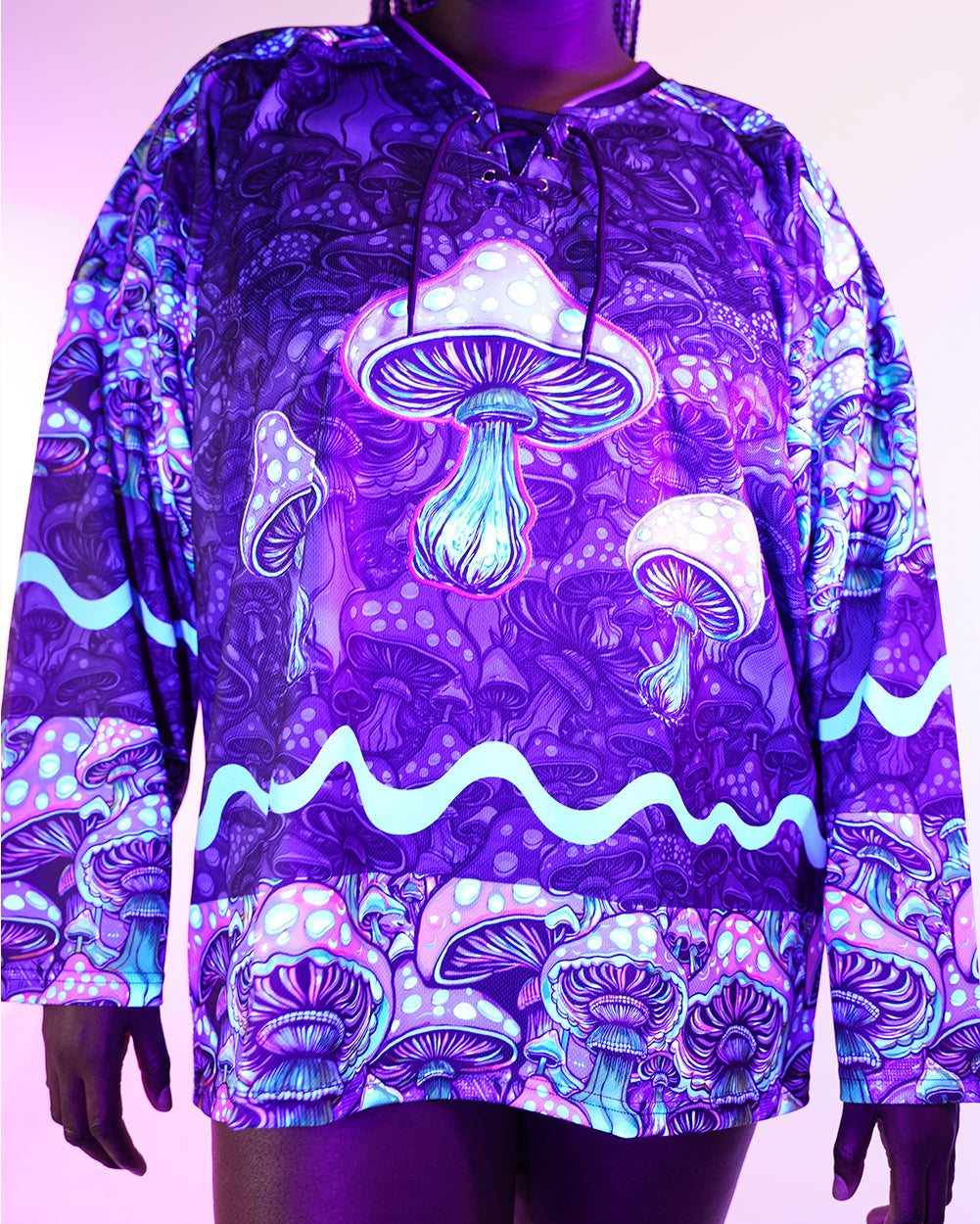 All These Shroomies UV Reactive Hockey Jersey