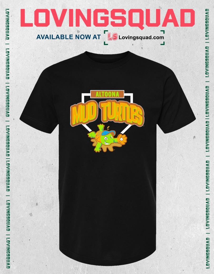 Altoona Mud Turtles Baseball Team Logo MiLB T-shirt