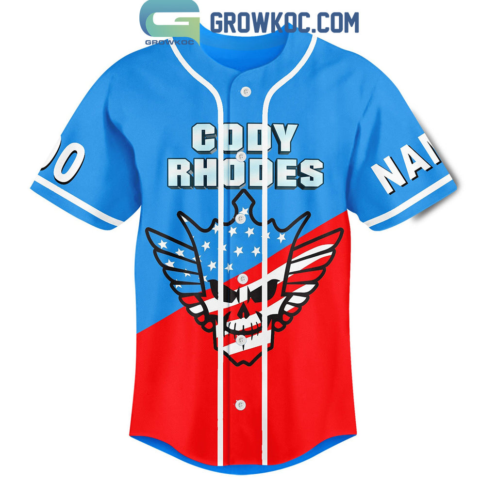America Flag Cody Rhodes America Nightmare Personalized Baseball Jersey