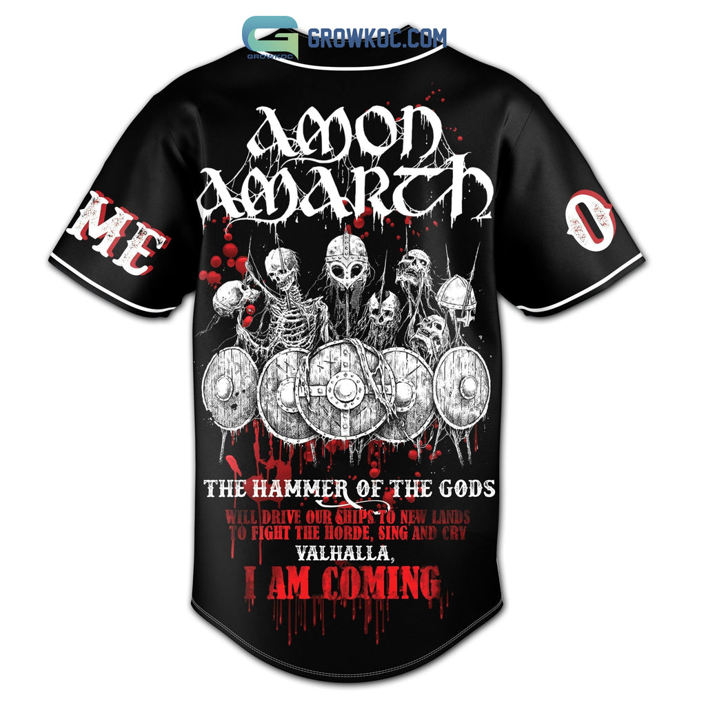 Amon Amarch The Hammer Of The Gods Personalized Baseball Jersey