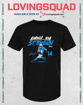 Amon-Ra St. Brown Name & Number Pose Signature T-Shirt