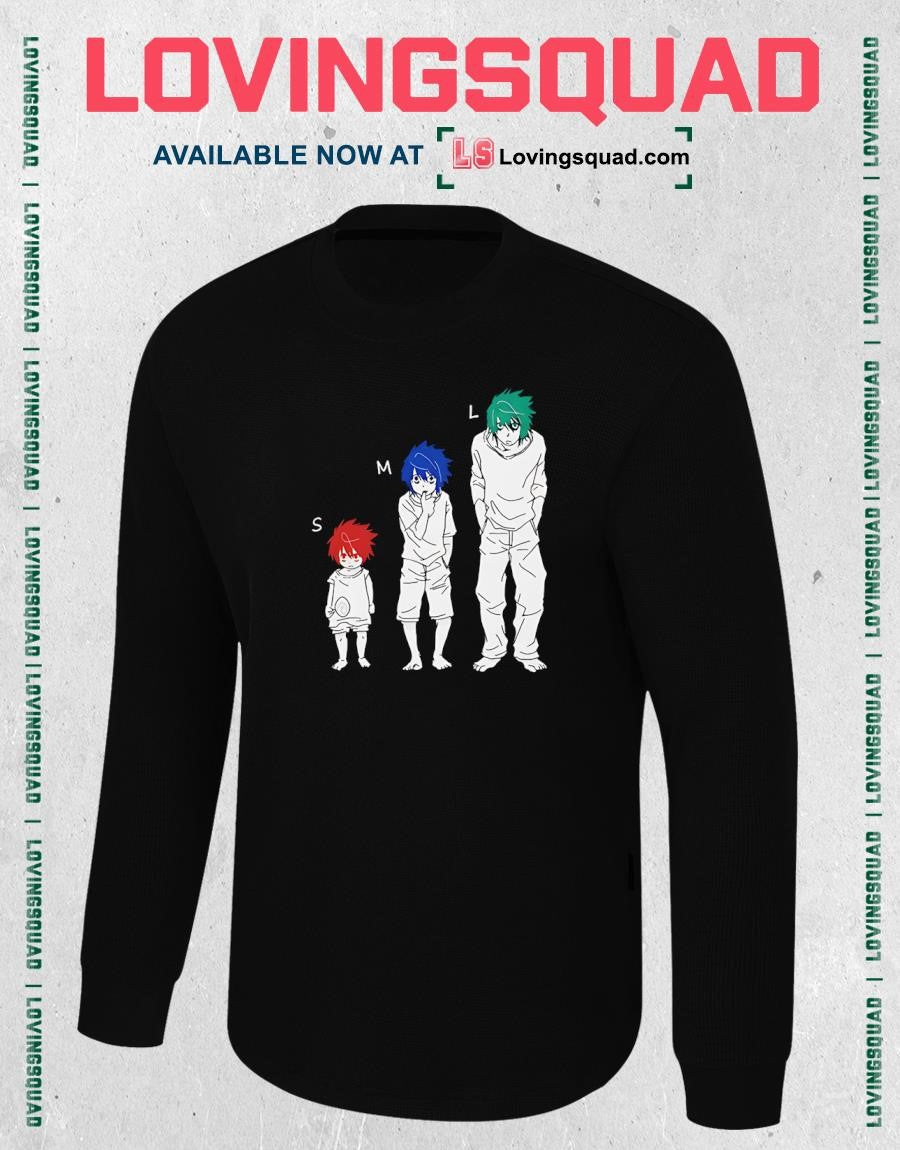 Anime Death Note L Evolution S M L Size T-shirt