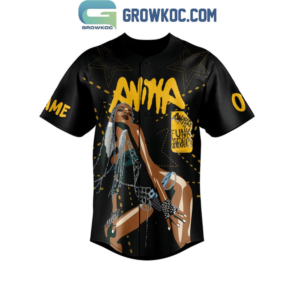 Anitta Funk Generation Fan Personalized Baseball Jersey