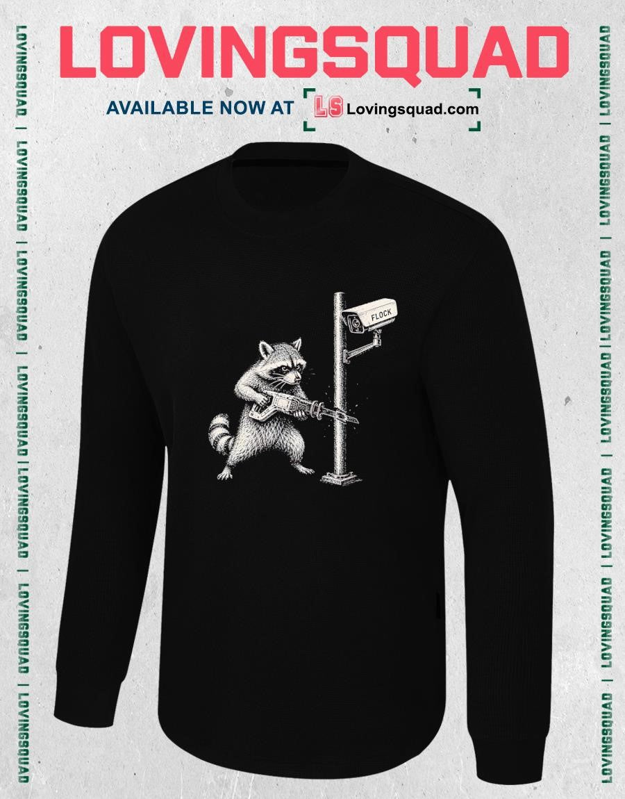 Anti-Flock Raccoon Anti Surveillance Camera Rebel Meme T-Shirt