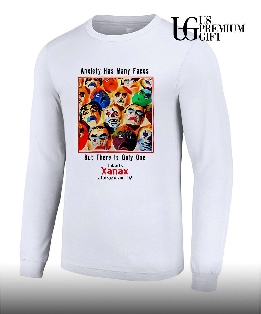 Anxiety Has Many Faces But There Is Only One Tablets shirt