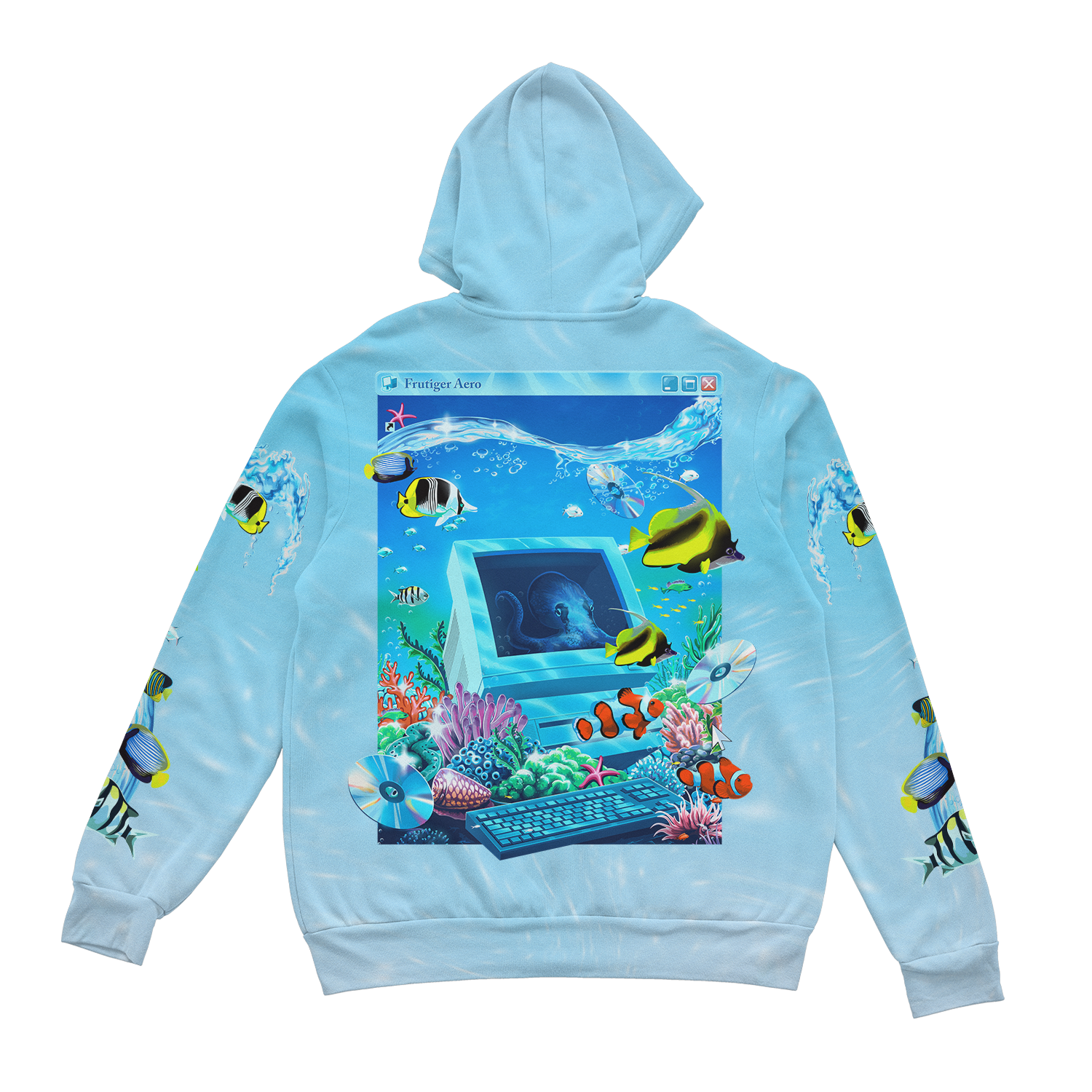 Aqua Terminal Zip Up Hoodie