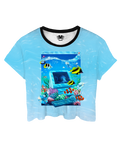 Aqua Terminal Crop Top