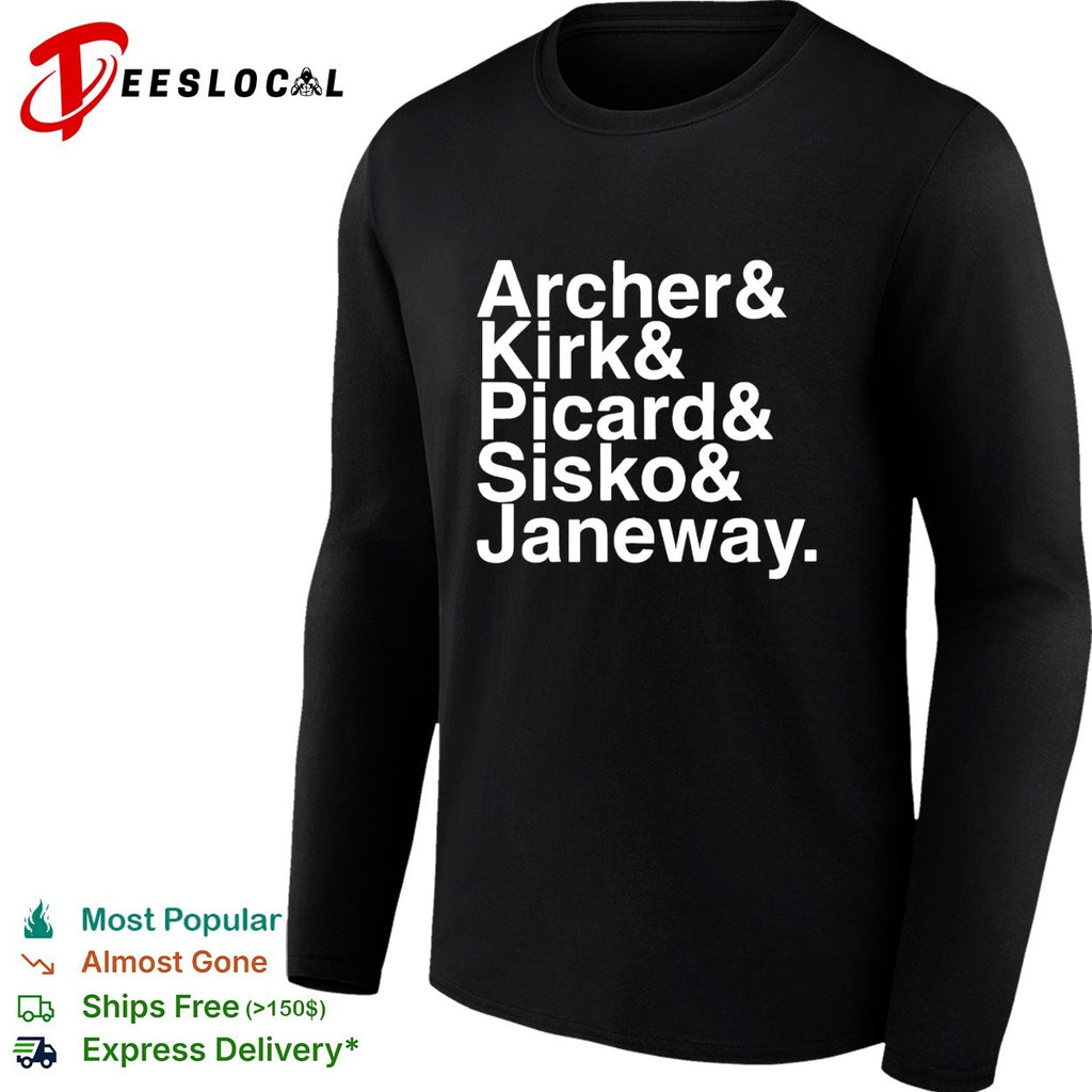 Archer Kirk Picard Sisko Janeway shirt