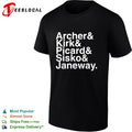 Archer Kirk Picard Sisko Janeway shirt