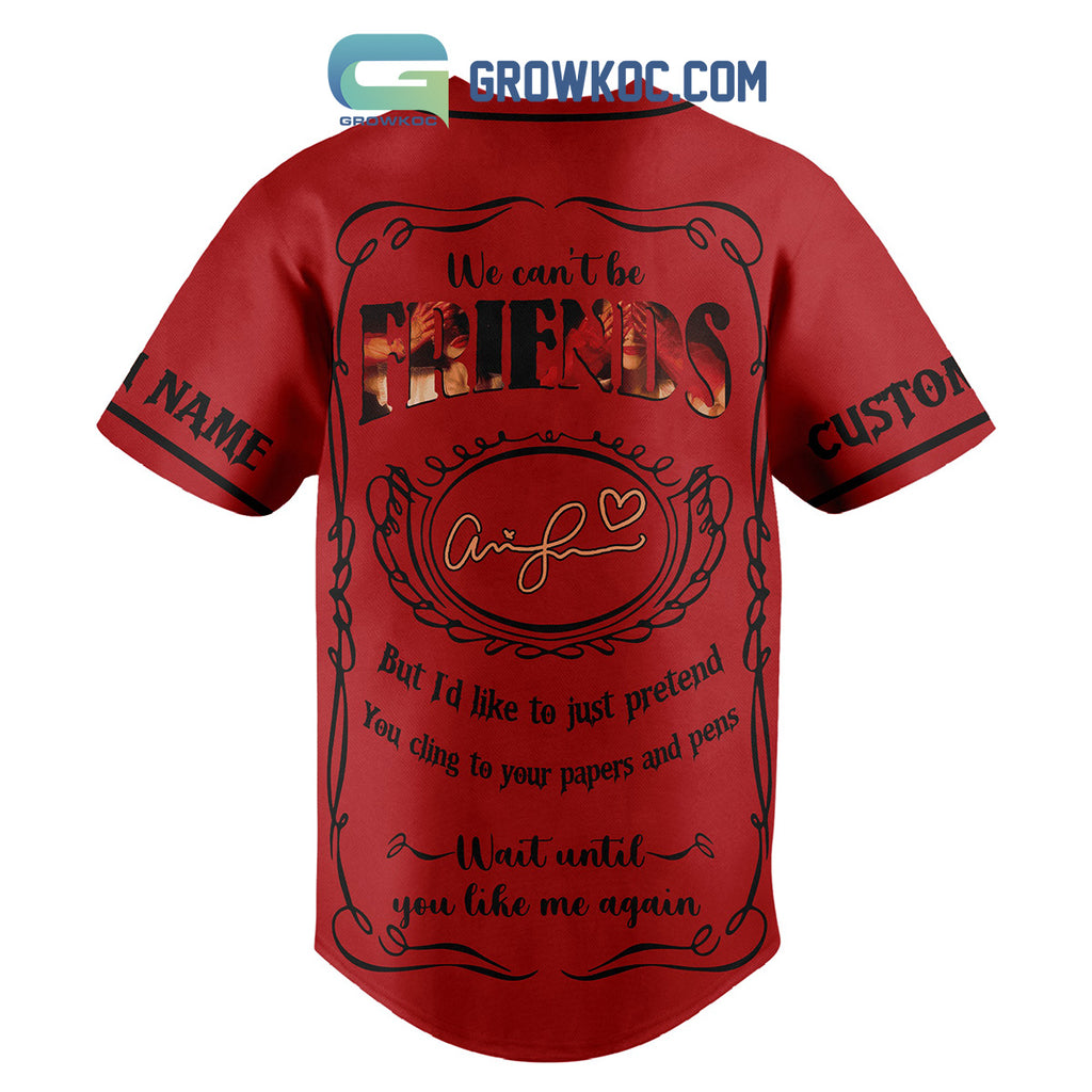 Ariana Grande We Can’t Be Friends Wait For Your Love Personalized Baseball Jersey