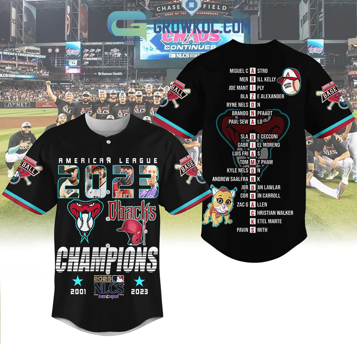 Arizona Dbacks American League Champions 2023 Baseball Jersey