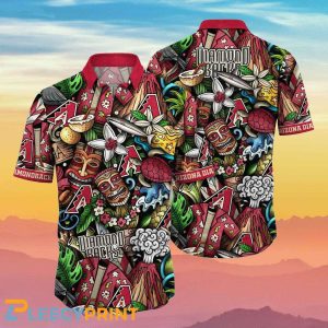 Arizona Diamondbacks MLB Flower Hawaiian Best Gift Idea For Fans