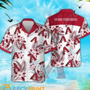 Arizona Diamondbacks Summer MLB White Hawaiian Shirt