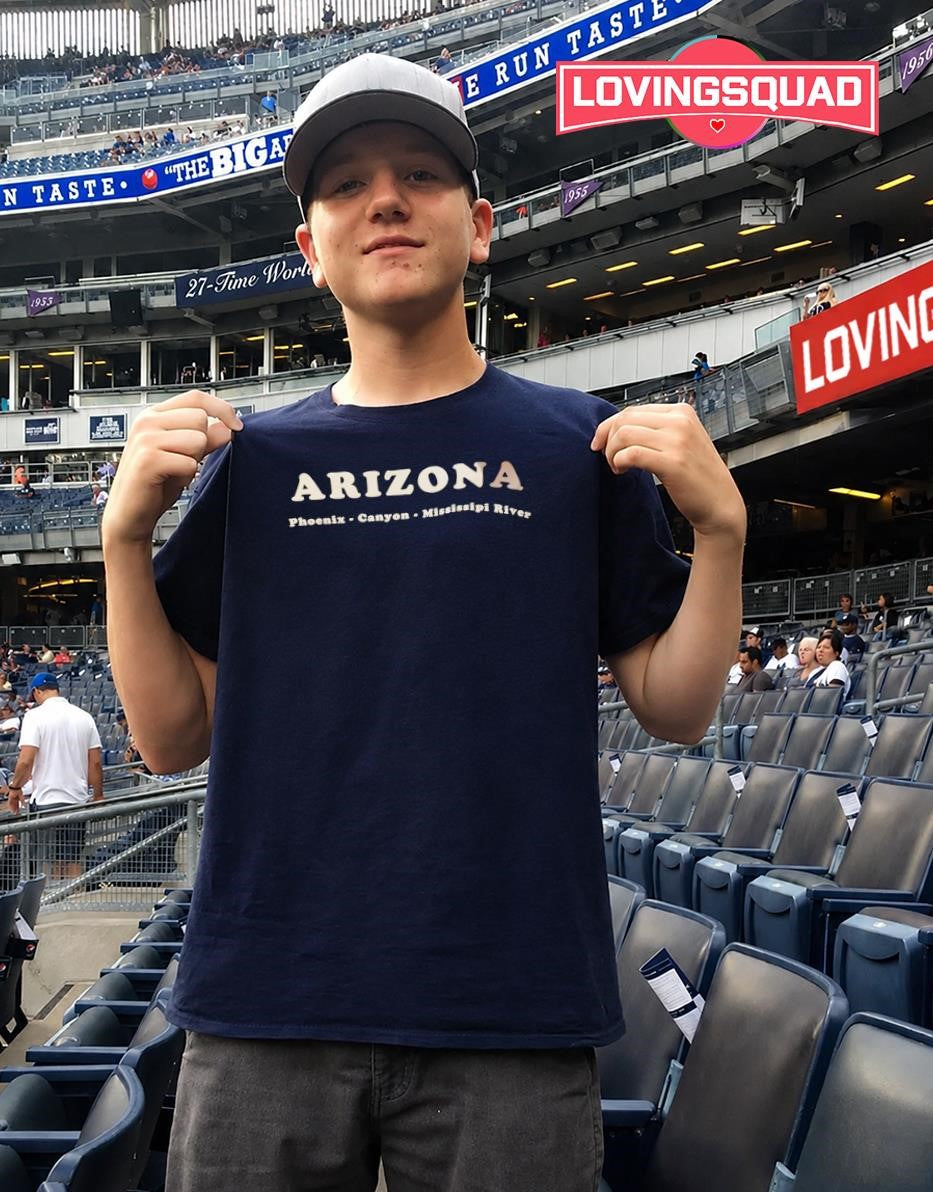 Arizona Phoenix Canyon and Mississippi River T-shirt
