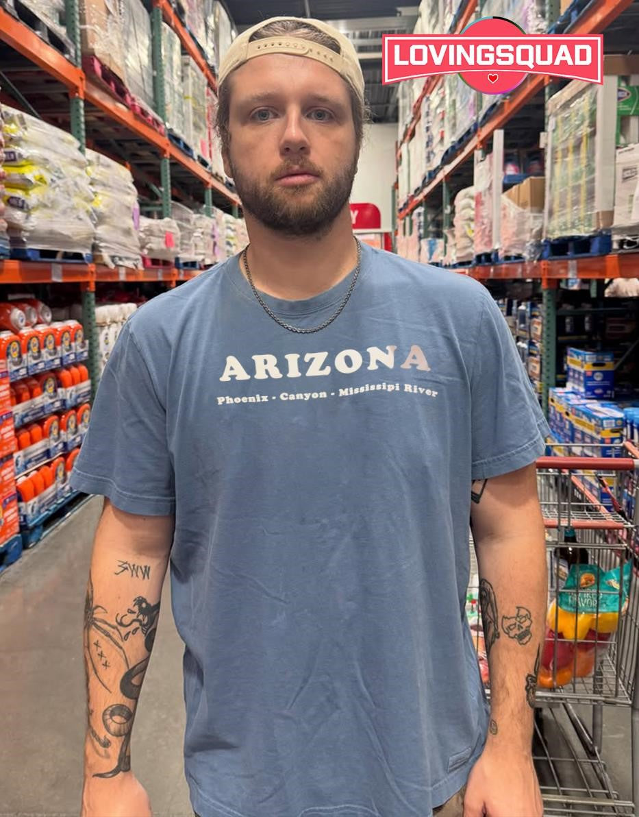 Arizona Phoenix Canyon and Mississippi River T-shirt