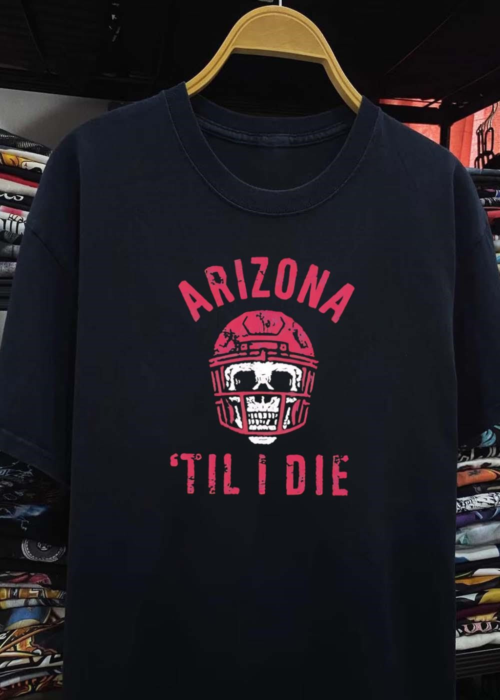 Arizona Til I Die Football Helmet shirt