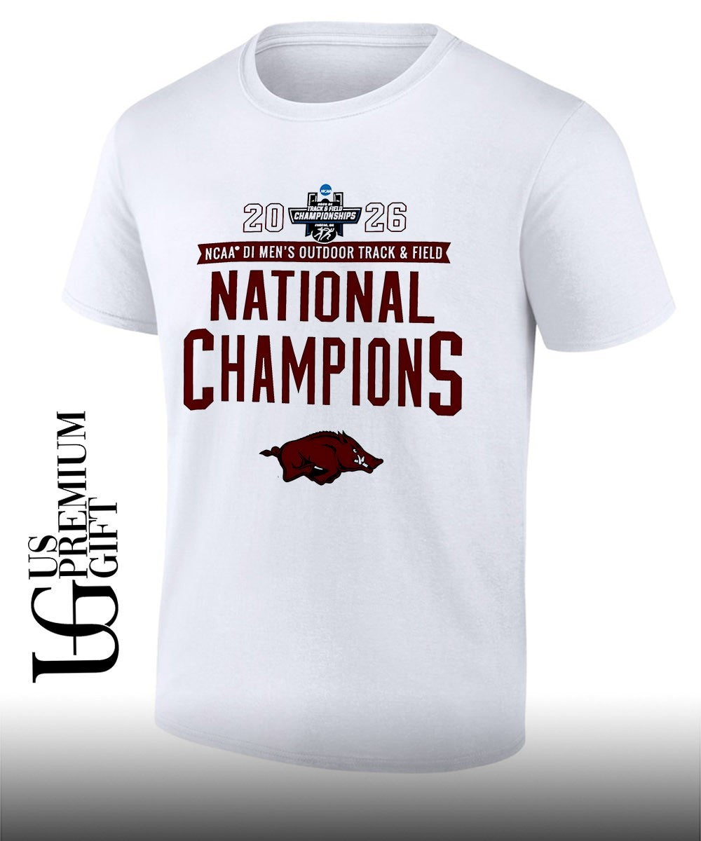 Arkansas Razorbacks 2026 NCAA Men’s Outdoor Track & Field National Champions shirt