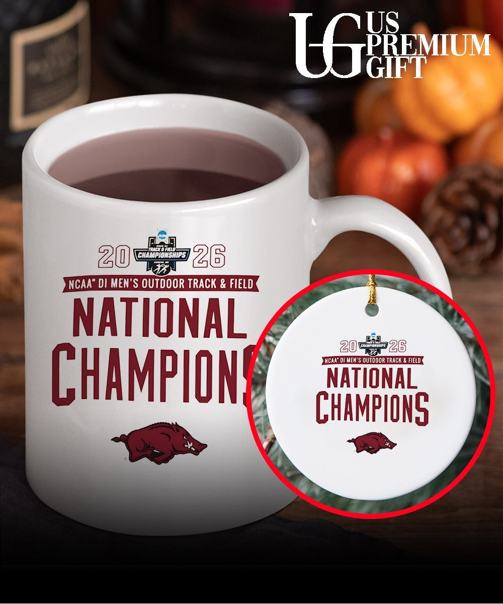 Arkansas Razorbacks 2026 NCAA Men’s Outdoor Track and Field National Champions T-shirt