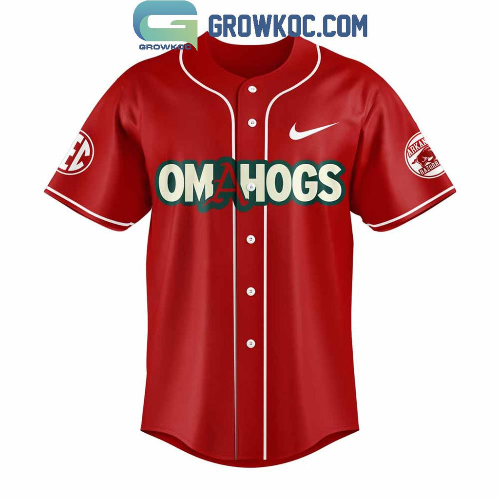 Arkansas Razorbacks Baseball NCAA Super Regional Champions Baseball Jersey