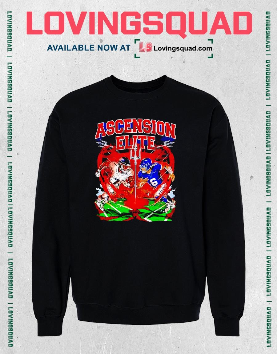 Ascension Elite football players fire field face off T-Shirt
