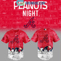 Atlanta Braves 75th Anniversary Peanuts Baseball Jersey