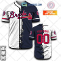 Atlanta Braves MLB Personalized Mix Baseball Jersey