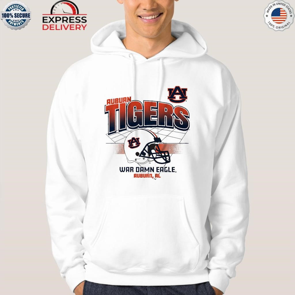 Auburn Tigers Football War Damn Eagle Helmet Grid Shirt