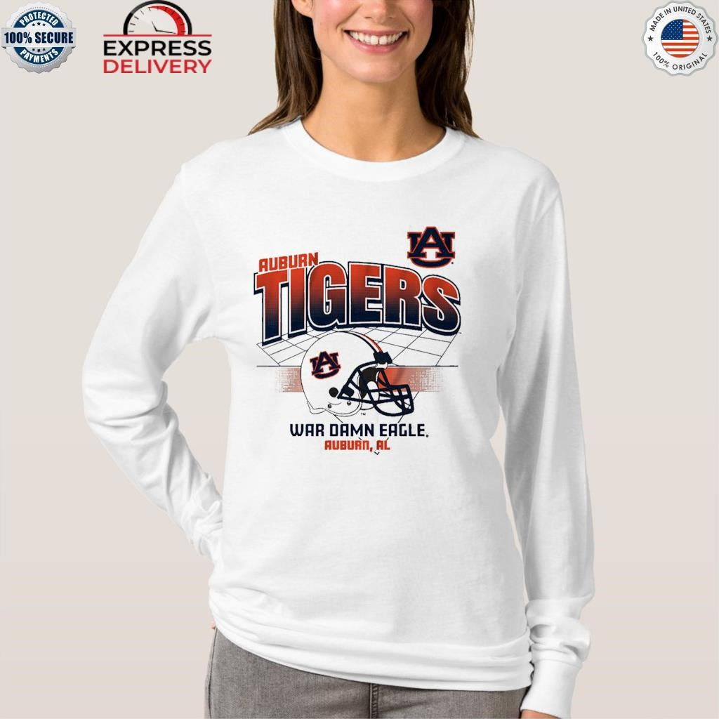 Auburn Tigers Football War Damn Eagle Helmet Grid Shirt