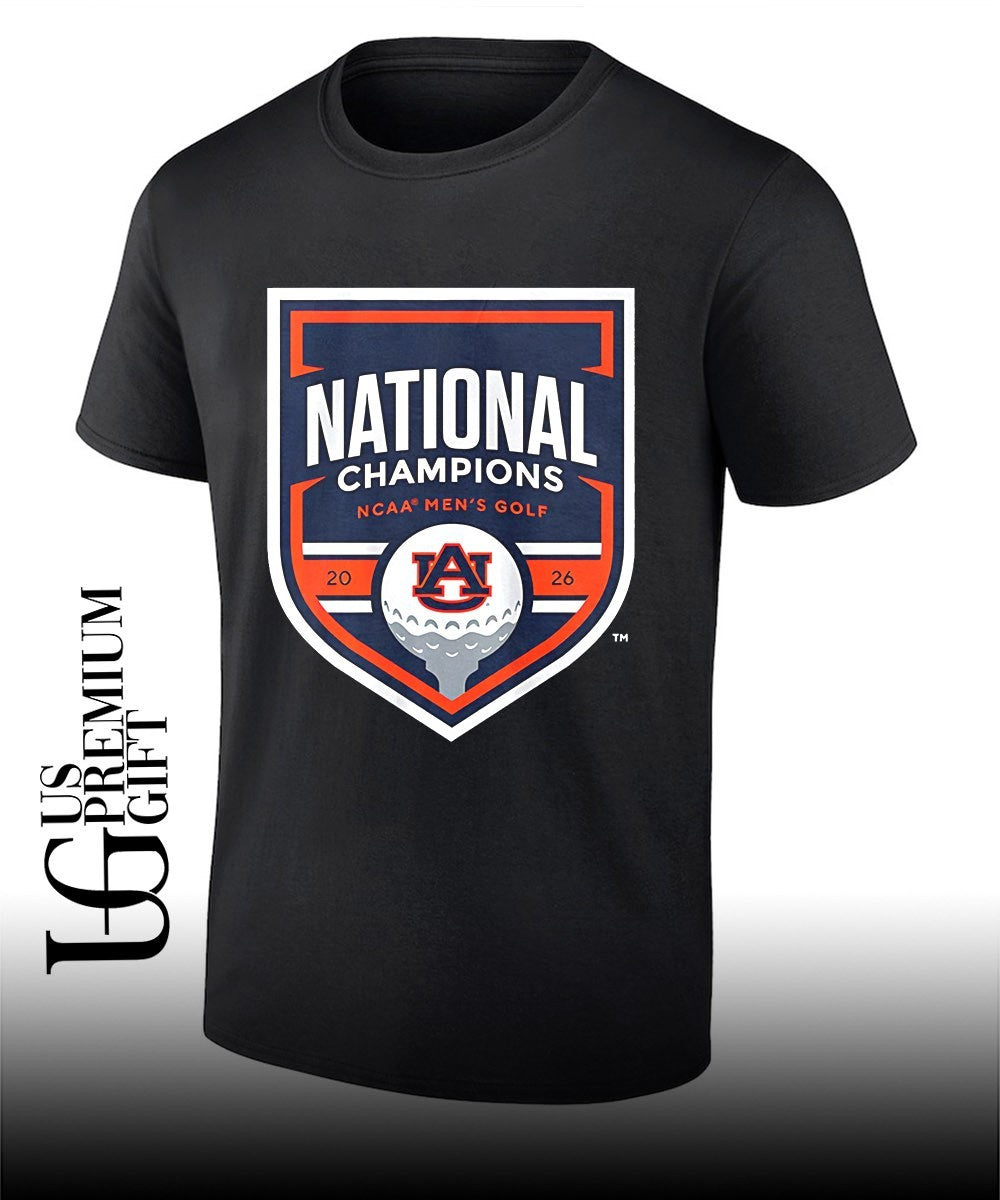 Auburn Tigers Men’s Golf 2026 National Champions logo shirt