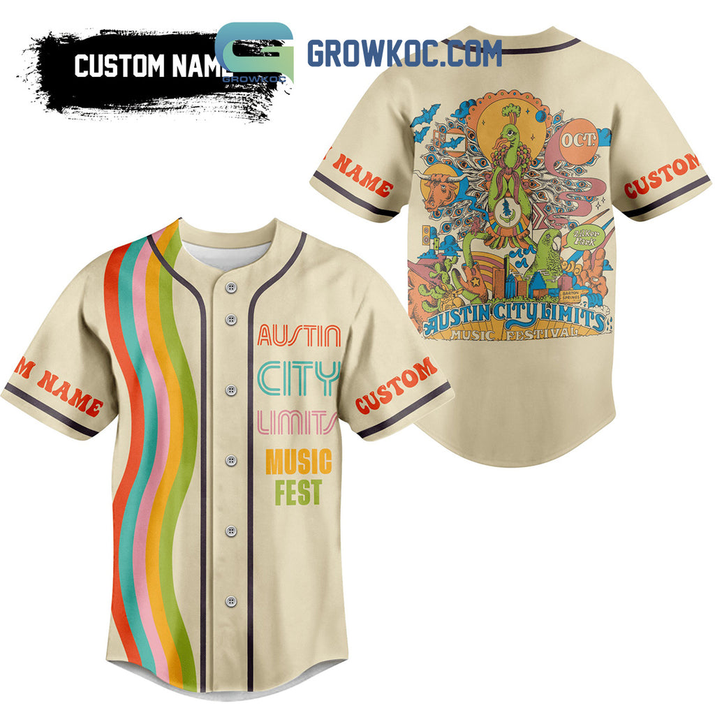 Austin City Limits Music Festival Personalized Baseball Jersey