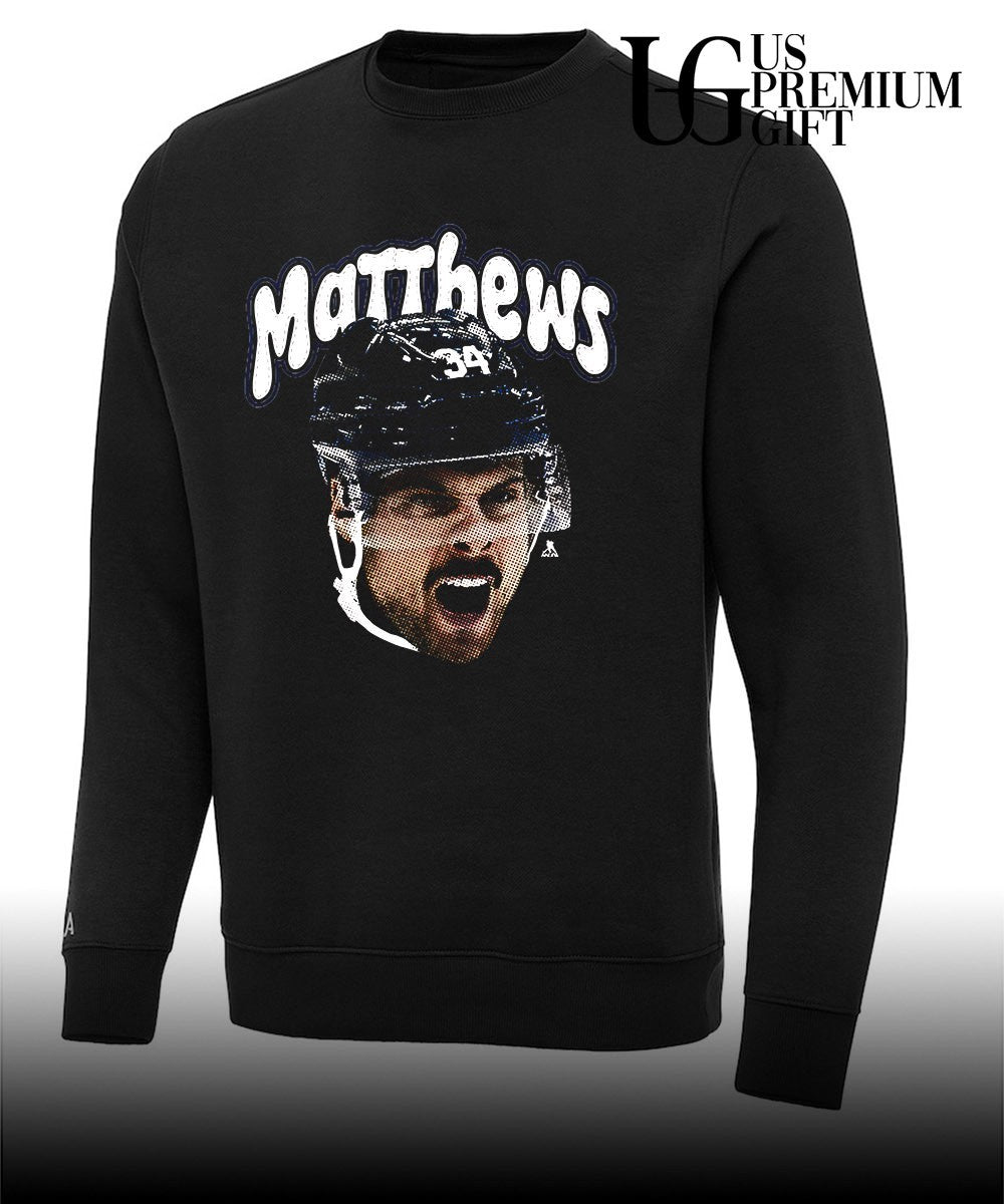 Auston Matthews Toronto Maple Leafs NHL Matthews scream big head shirt