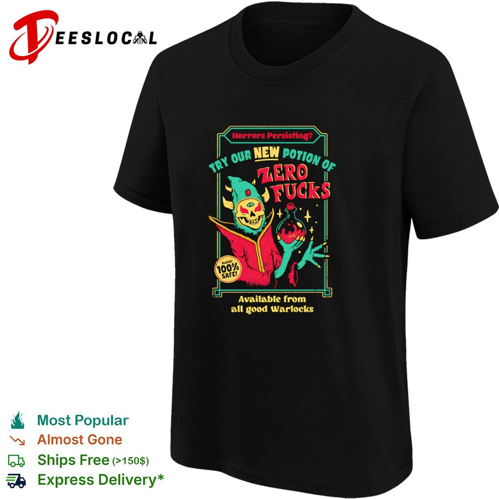Available from all good warlocks Potion Sale shirt