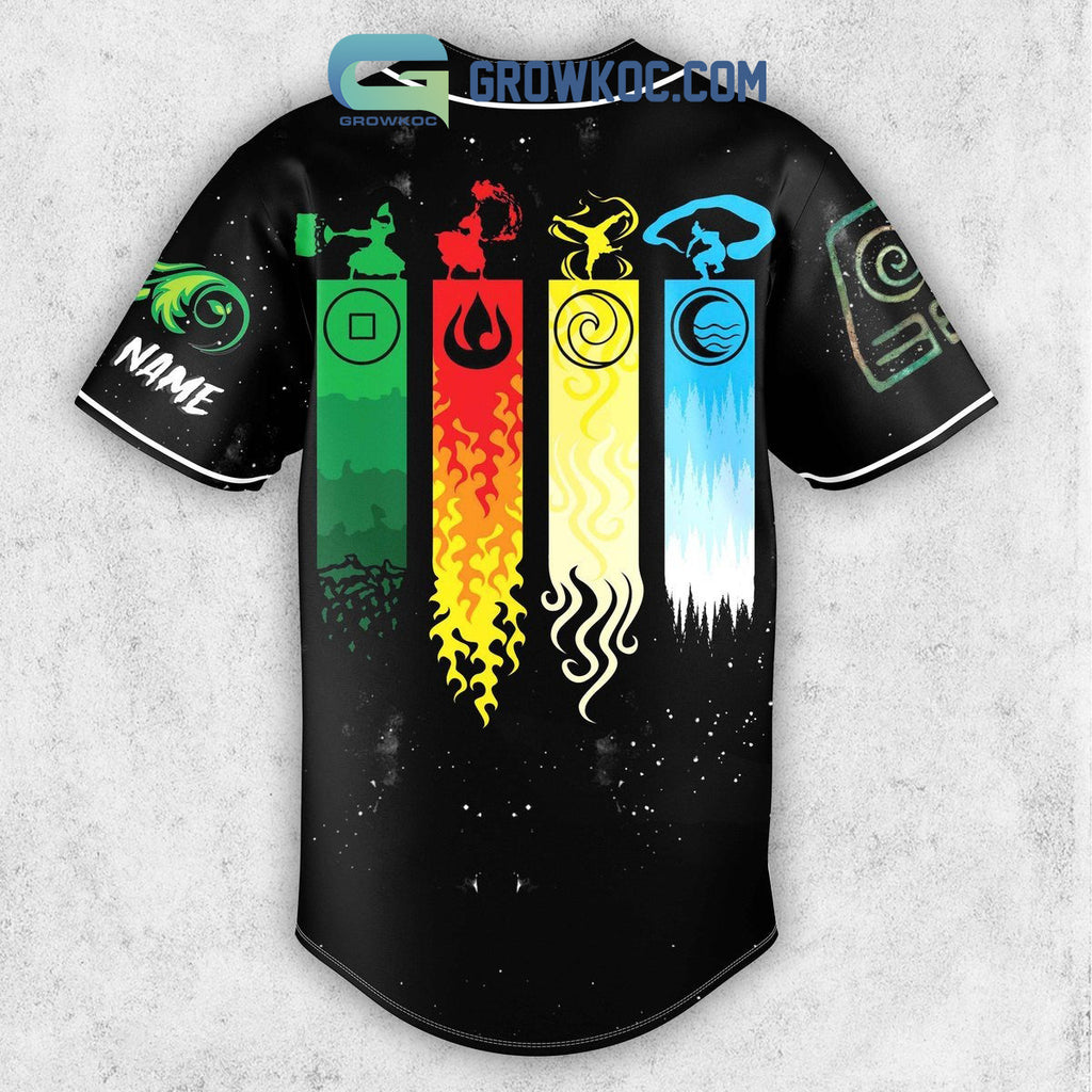 Avatar The Last Airbender Earthbending Fan Personalized Baseball Jersey