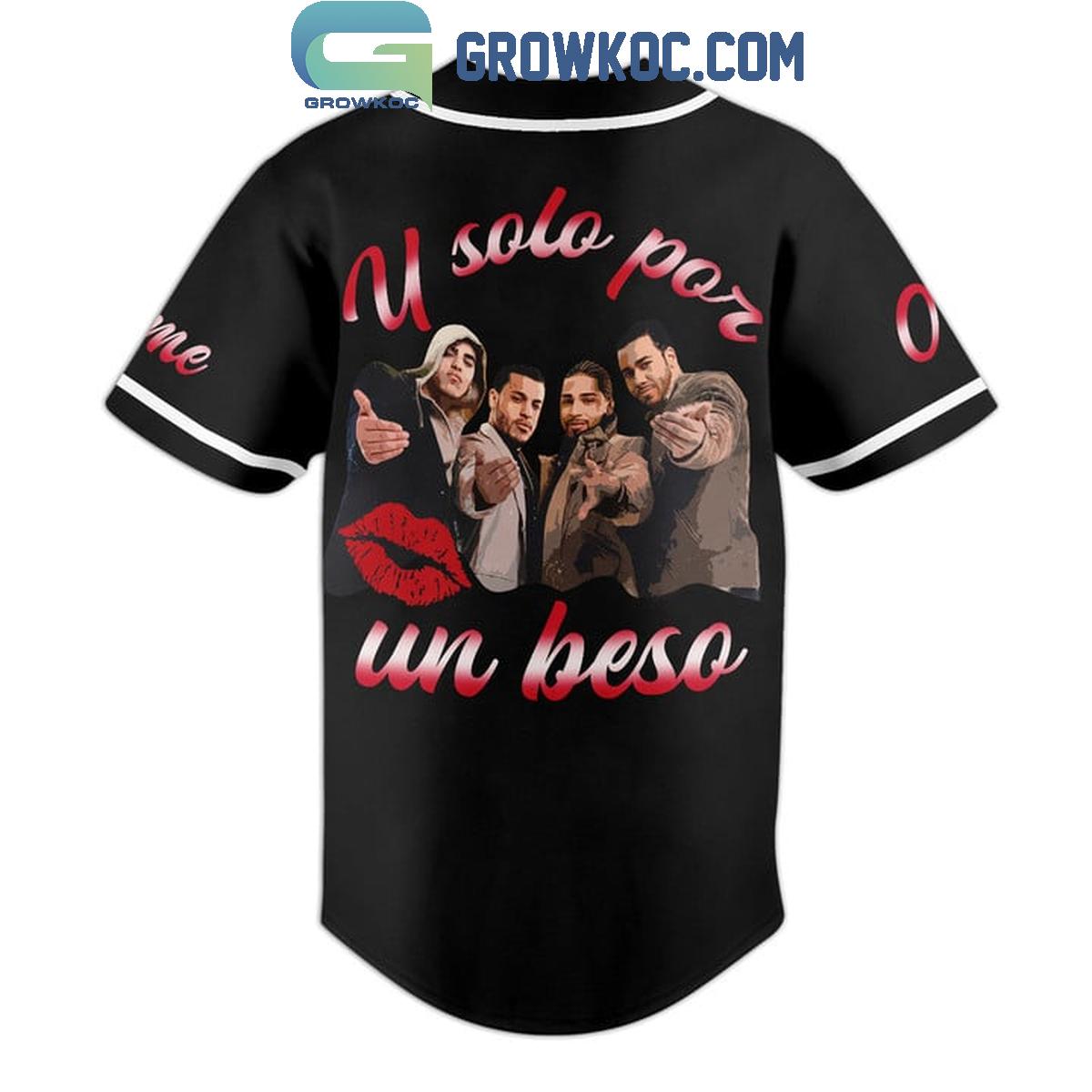 Aventura U Solo Por Un Beso Personalized Baseball Jersey
