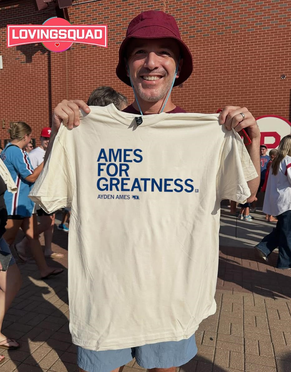 Ayden Ames Ames for Greatness No 9 Nebraska T-shirt