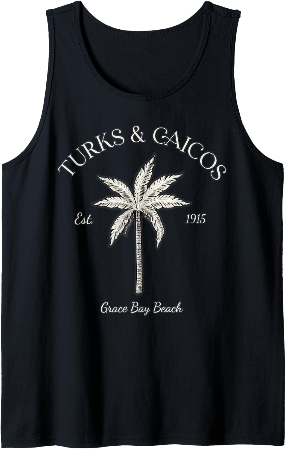 Summer Vacation Est 1915 Turks & Caicos Grace Bay Beach Tank Top