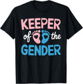 Gender Reveal Art for Men Women Team Pink Blue Gender Reveal T-Shirt