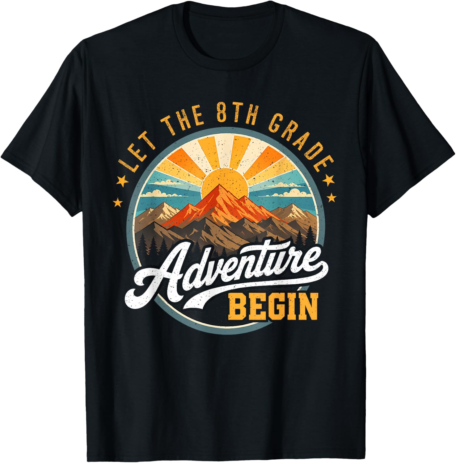 Let the 8th Grade Adventure Begin Back to School Teacher Kid T-Shirt