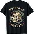 Mother of Mayhem Women Mom Funny Mothers Day Matching Family T-Shirt
